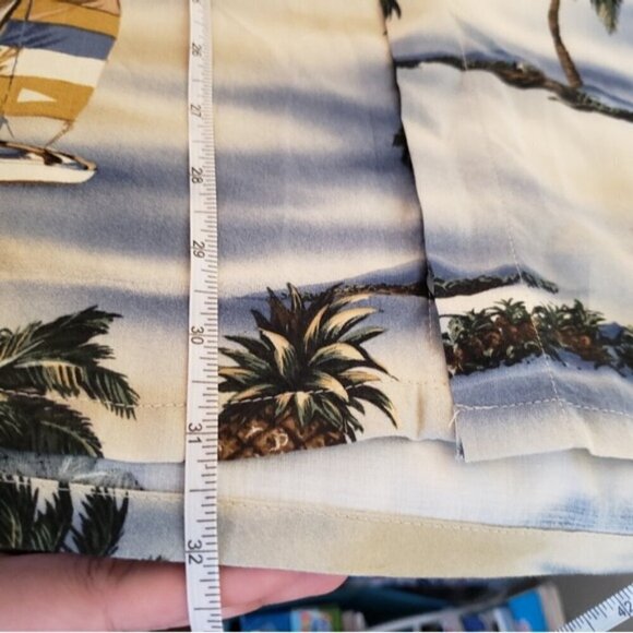 Vintage Hawaiian Tropical UBC Button-up Men's Pocket Shirt Medium - Picture 10 of 11